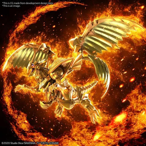 Figure rise amplified egyptian god the winged dragon of ra