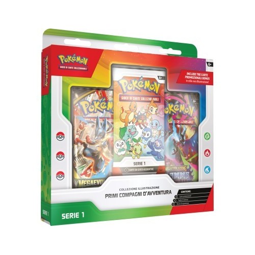 Pokémon Collezione Illustrazione Primi Compagni d'Avventura - Serie 1