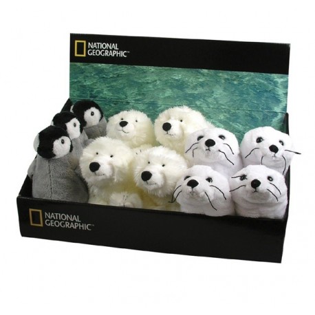 National Geographic Plush Figure Display Orso Foca Pinguino